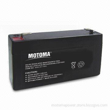 SLA Battery with 6V Voltage and 7Ah Capacity, Reliably Sealed and Leak-proof Construction